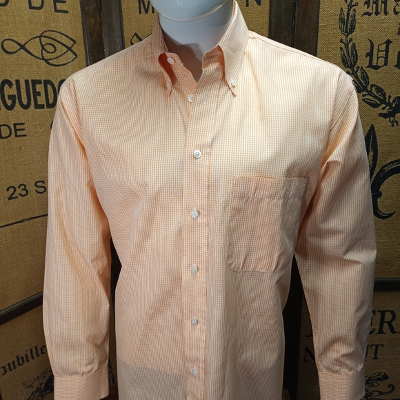 Gitman Brothers Other - Gitman Bros. Orange Gingham Button Down,  M